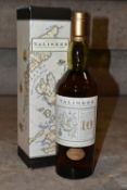 SINGLE MALT, One Bottle of TALISKER 10 Year Old Single Malt Scotch Whisky, 45.8% vol. 70cl, fill