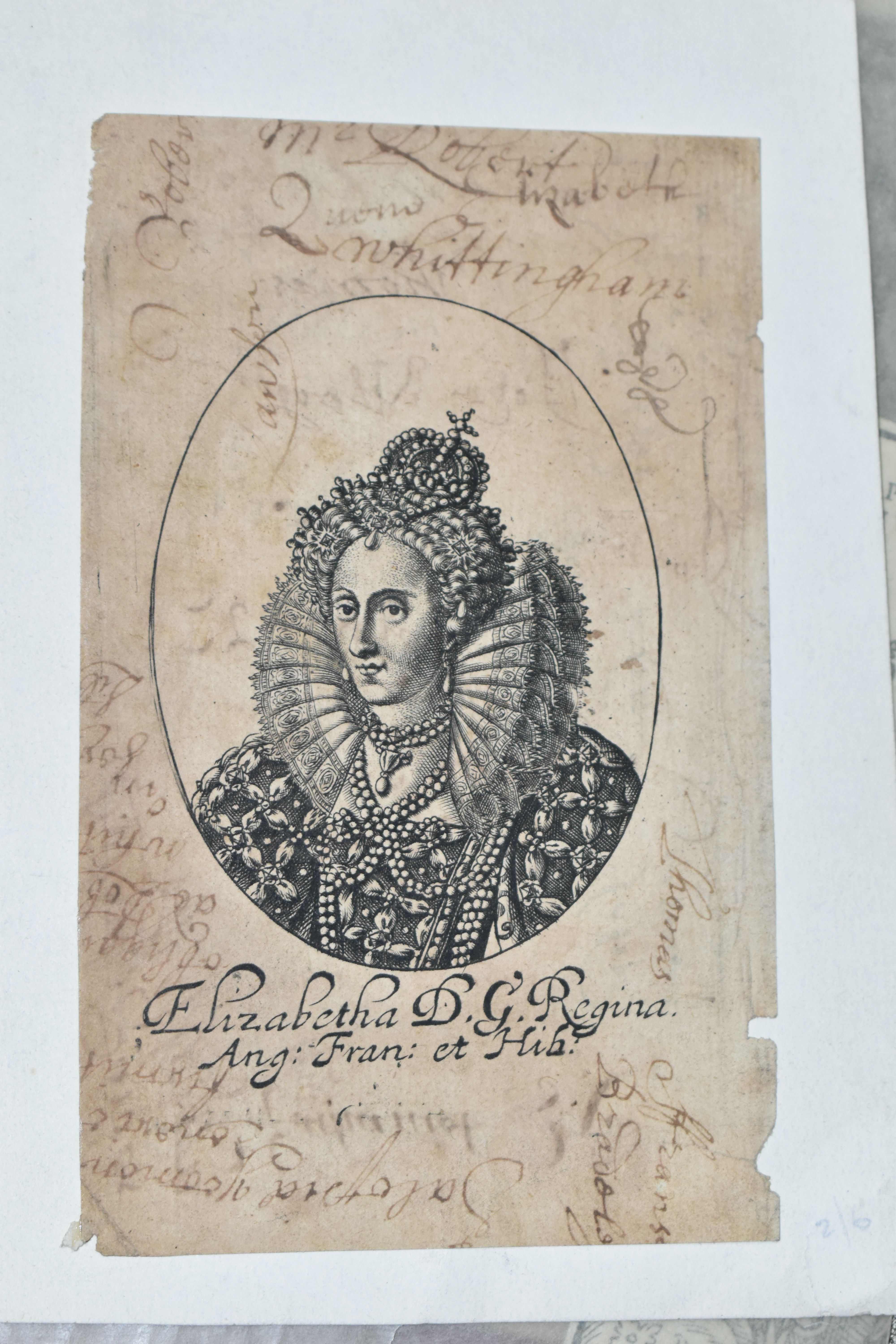 EIGHT QUEEN ELIZABETH I AND QUEEN MARY ENGRAVINGS AND PRINTS, comprising the following Queen - Image 2 of 10