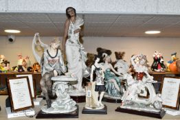A GROUP OF SIX CAPODIMONTE G. ARMANI 'FLORENCE' RESIN FIGURES, comprising In the Mood, limited