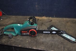 A BOSCH AKE 35-17S ELECTRIC CHAINSAW with 13in cut (PAT pass and working)