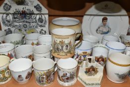 A LARGE COLLECTION OF ROYAL COMMEMORATIVES, comprising a mug designed by Dame Laura Knight May 1937,