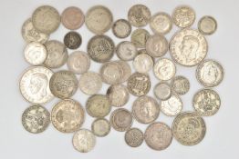 APPROX 180 GRAMS OF PRE 1947 SILVER COINS