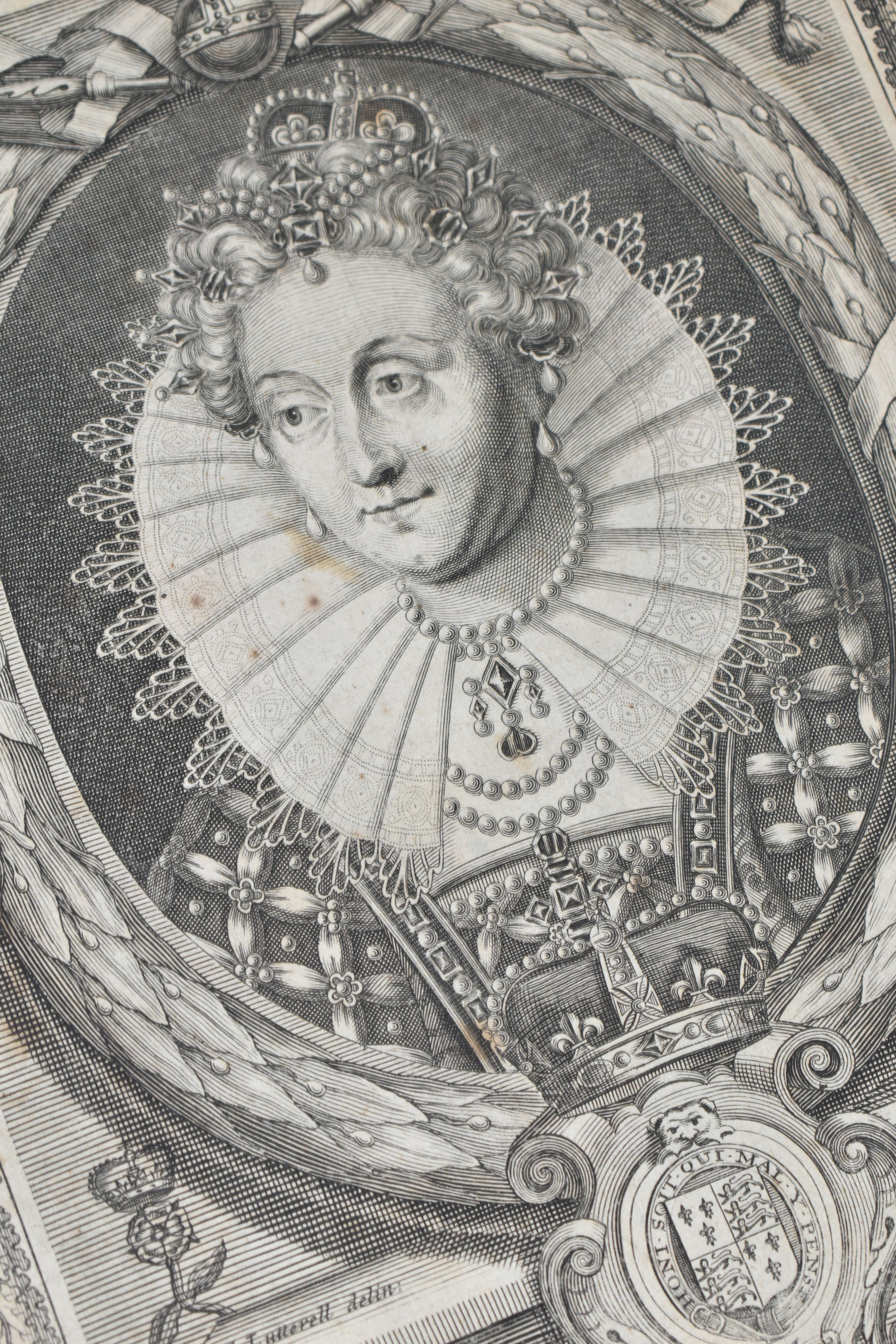 EIGHT QUEEN ELIZABETH I AND QUEEN MARY ENGRAVINGS AND PRINTS, comprising the following Queen - Image 8 of 10