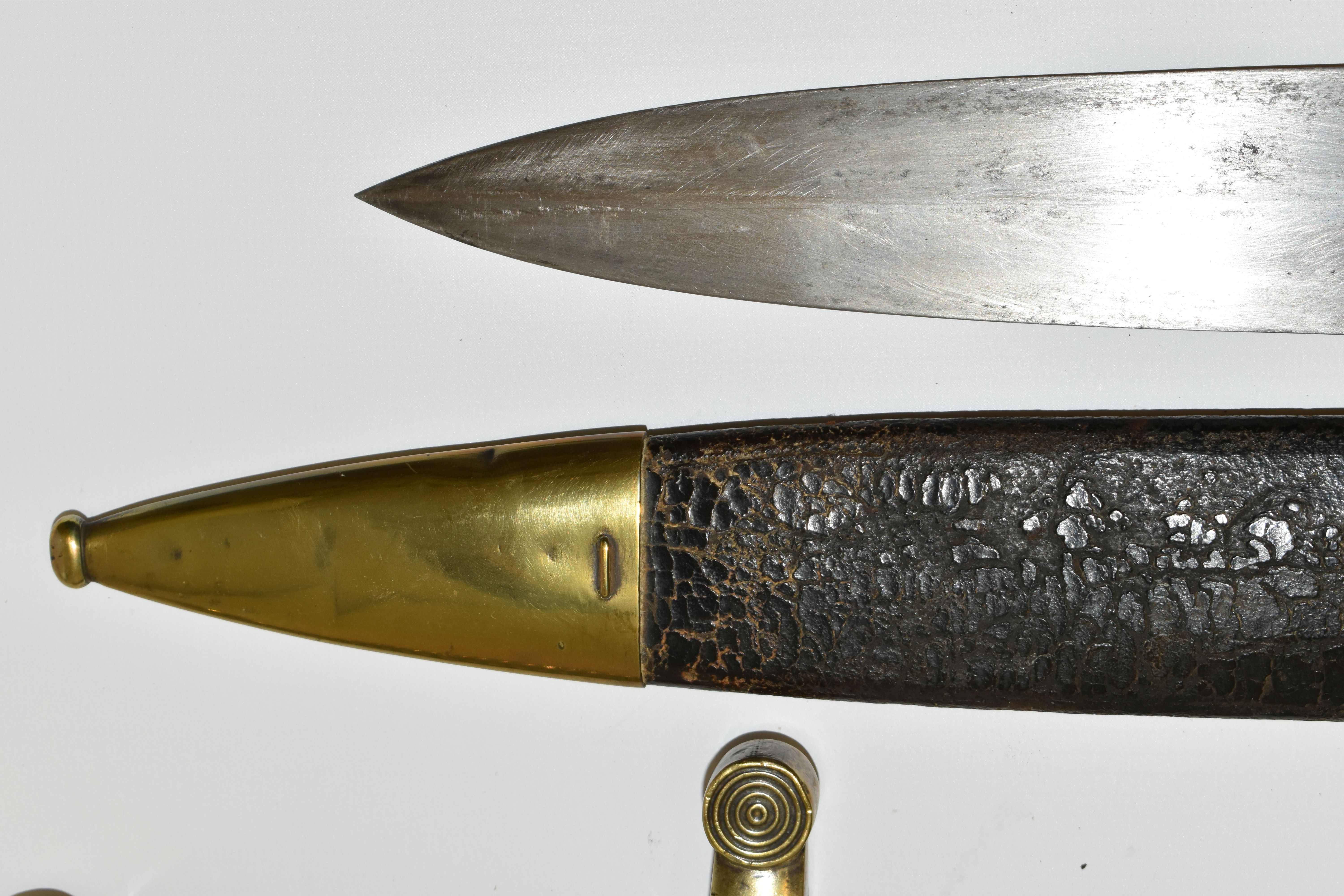 TWO MID 19TH CENTURY FRENCH ARMY CADETS GLADIUS SWORDS, in their original leather covered - Image 3 of 11