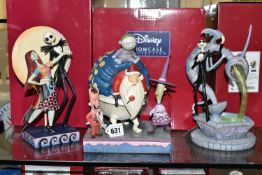 THREE BOXED DISNEY SHOWCASE 'NIGHTMARE BEFORE CHRISTMAS' SCULPTURES BY JIM SHORE, comprising 'A