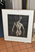 FRANCIS KELLY (1927-2012) 'BACK STUDY', a monochrome artist proof etching depicting a nude female