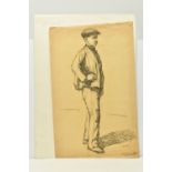 JOSEPH MILNER KITE (1862-1946) A SKETCH OF A MALE FIGURE. the full length study depicts a male