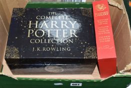 J.K. ROWLING 'THE COMPLETE HARRY POTTER COLLECTION', box set of seven paperback books, together with