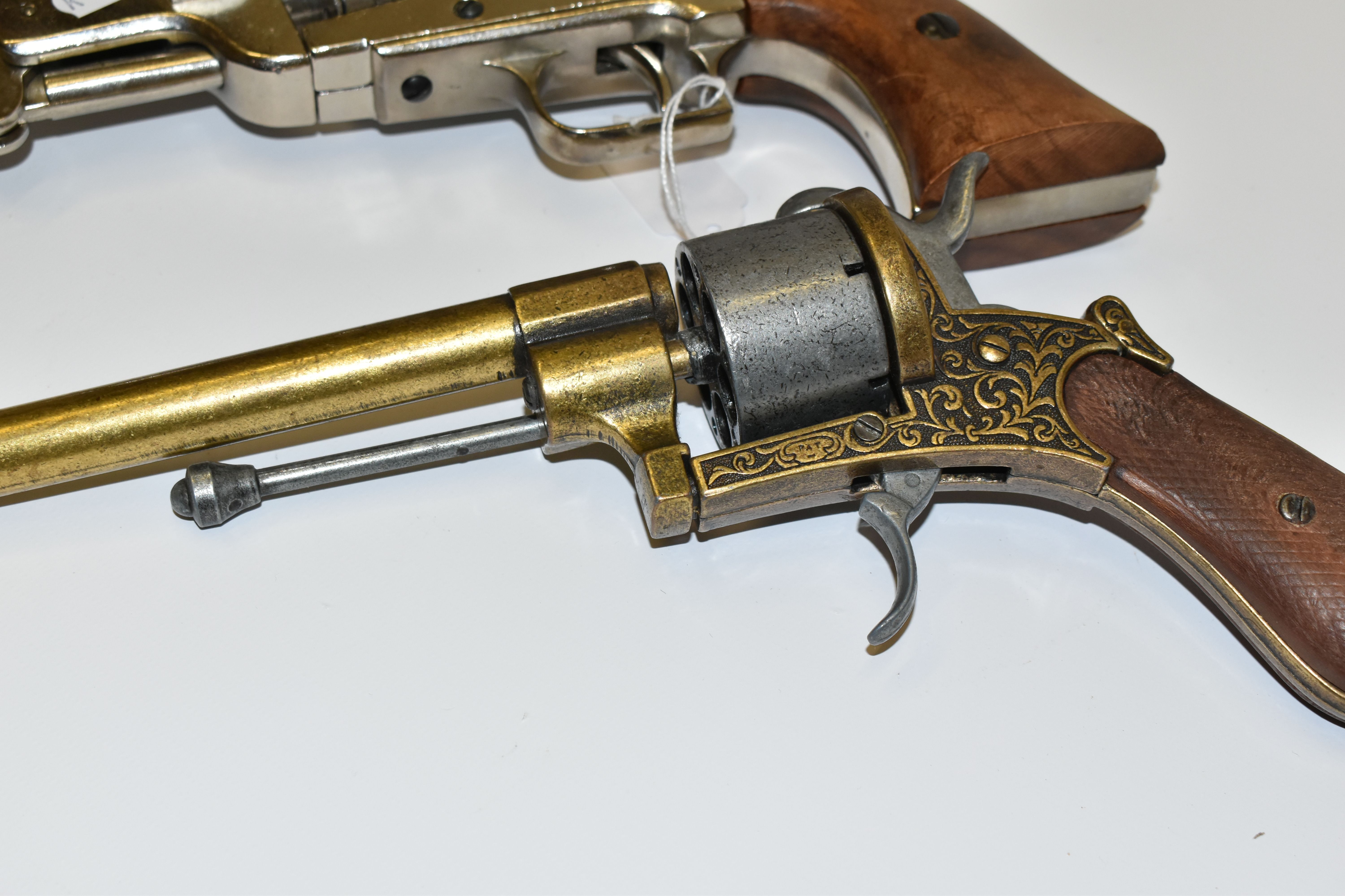 THREE WHITE METAL REPLICA REVOLVERS, designed so they are incapable of conversion to fire live - Image 11 of 11