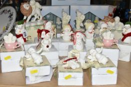A LARGE QUANTITY OF BOXED CHRISTMAS 'SNOW BABIES' FIGURINES AND TREE DECORATIONS, Department 56 by