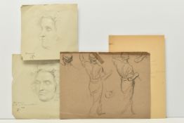 SIR GEORGE HAYTER (1792-1871) 'MRS STEWART', two pencil portrait sketches of the mother of Leonard