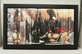 KRIS HARDY (BRITISH 1978) 'FOR TONIGHT WE DINE IN HELL', a contemporary depiction of Spartan