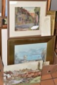 A GROUP OF ASSORTED OILS, WATERCOLOURS AND PRINTS, to include Robert Ernest McEune (1876-1951)