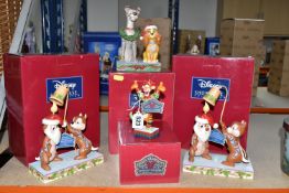 FOUR BOXED DISNEY SHOWCASE COLLECTION 'JIM SHORE' CHARACTERS, comprising two 'Snuff Said' 6007070