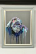 STEPHEN FORD (BRITISH CONTEMPORARY) 'ENJOY THE SILENCE', a contemporary portrait of a Gorilla,
