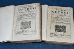 TWO BOOKS On Acts Of Parliament from the Reign of King George II dating from 1723-1726 (2)