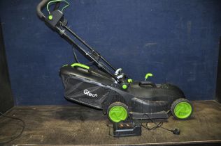 A G TECH CLM021 CORDLESS LAWN MOWER with grassbox, one battery and charger (PAT pass and working)