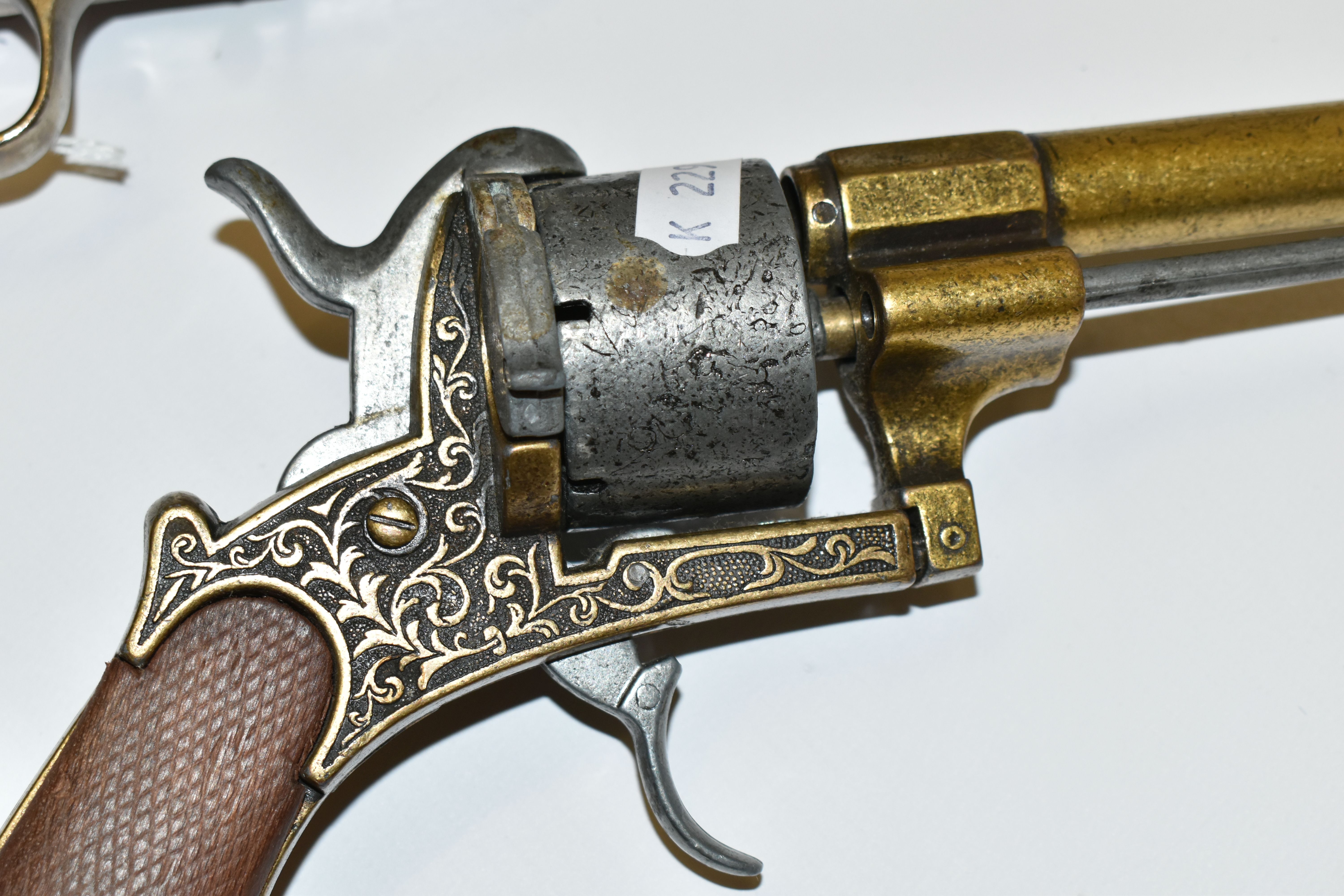 THREE WHITE METAL REPLICA REVOLVERS, designed so they are incapable of conversion to fire live - Image 7 of 11