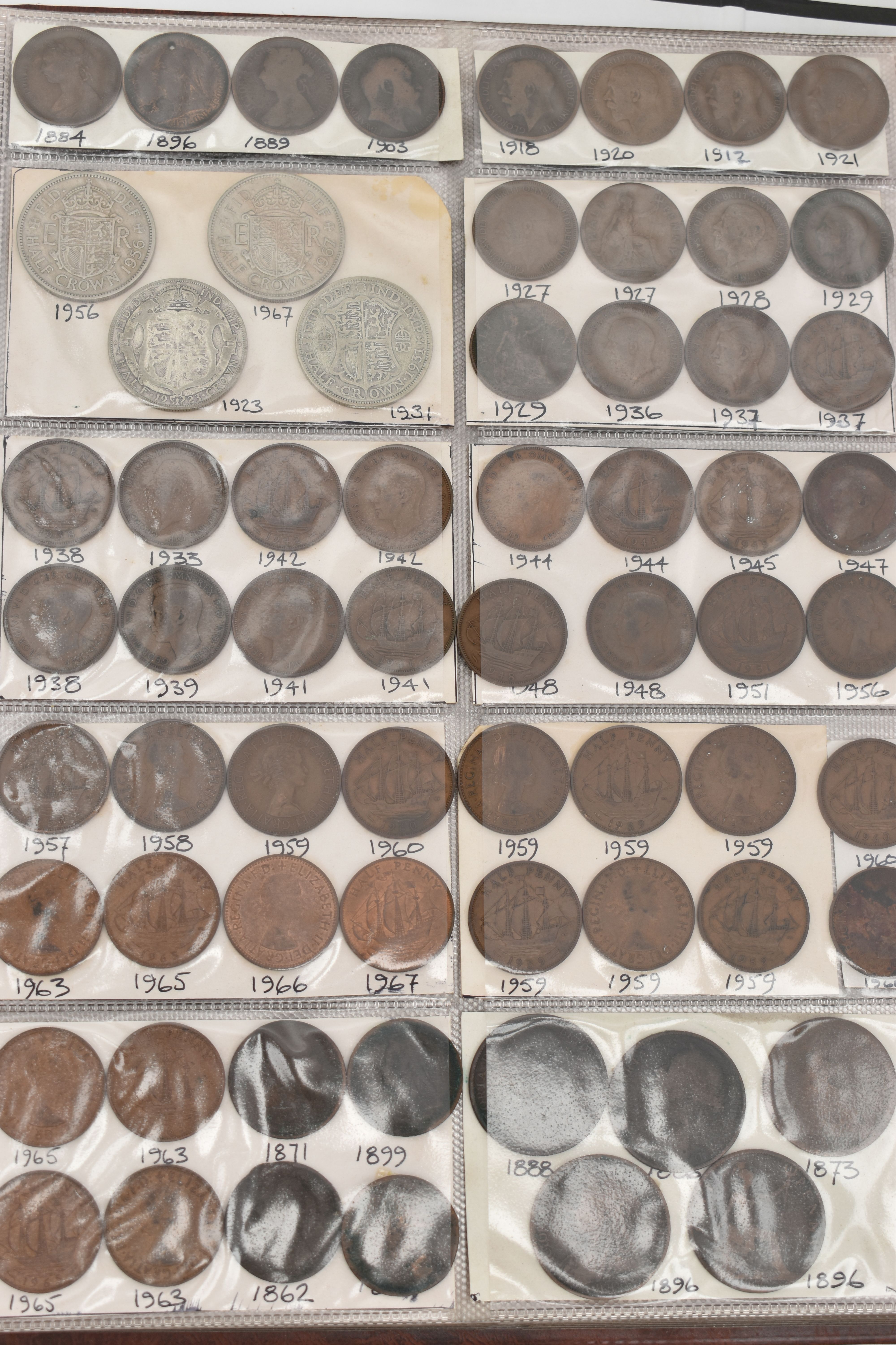 TWO COIN ALBUMS AND TIN OF MAINLY UK COINAGE, to include approximate over one kilo of mixed Silver - Image 5 of 14