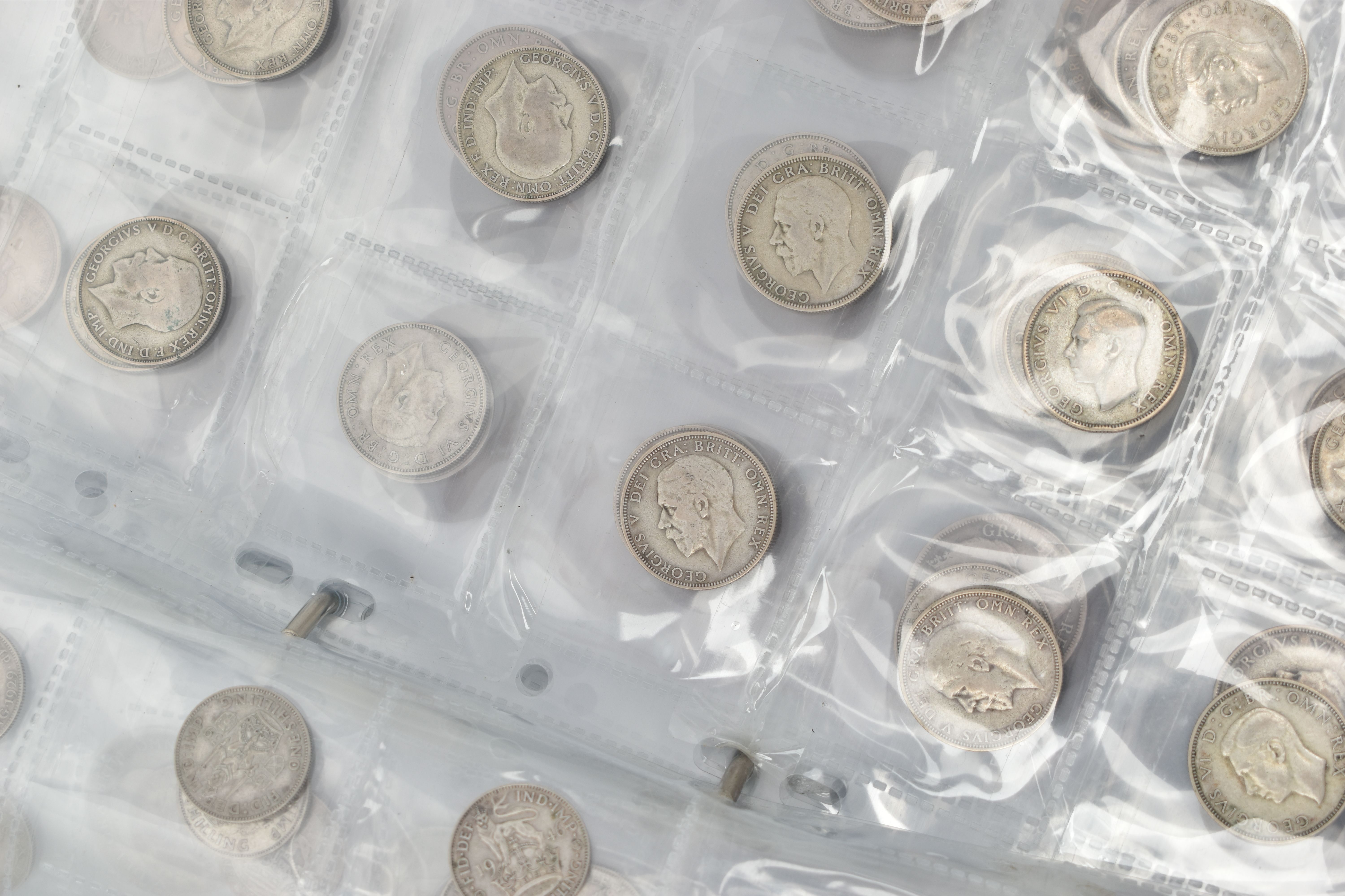 TWO COIN ALBUMS AND TIN OF MAINLY UK COINAGE, to include approximate over one kilo of mixed Silver - Image 13 of 14