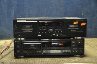 A MARANTZ SD4050 DUAL COMPONENT TAPE RECORDER and a Sony TC-RX55 single component tape recorder (