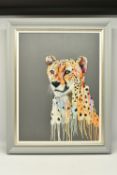 STEPHEN FORD (BRITISH CONTEMPORARY) 'BE SWEET', a contemporary portrait of a Cheetah, signed and