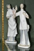 TWO LLADRO FIGURES, comprising The Obstetrician, model no 4763, sculpture Salvador Furió, issued