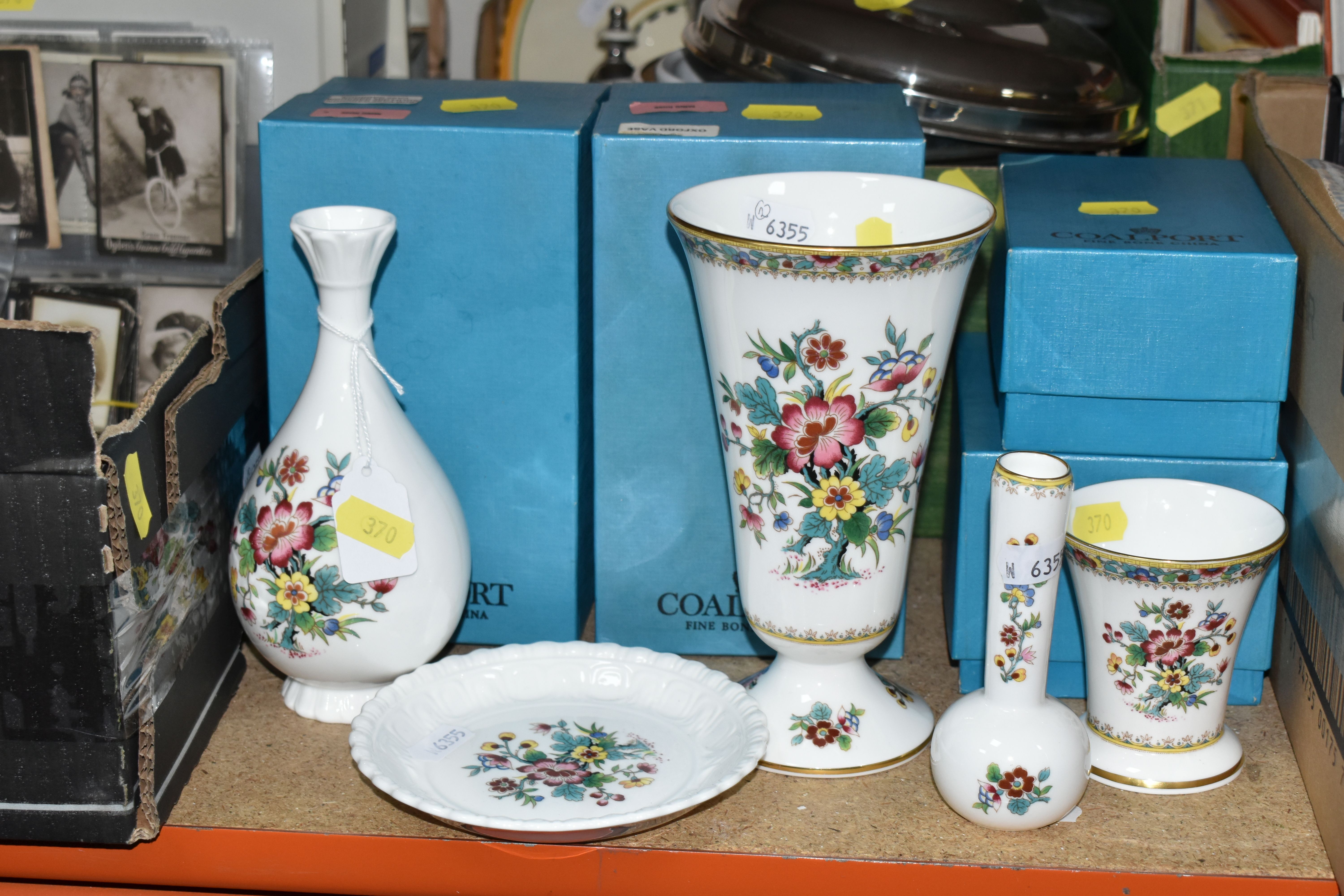 TWO BOXES OF MISCELLANEOUS SUNDRIES, to include five boxed pieces of Coalport 'Ming Rose' pattern - Image 2 of 10