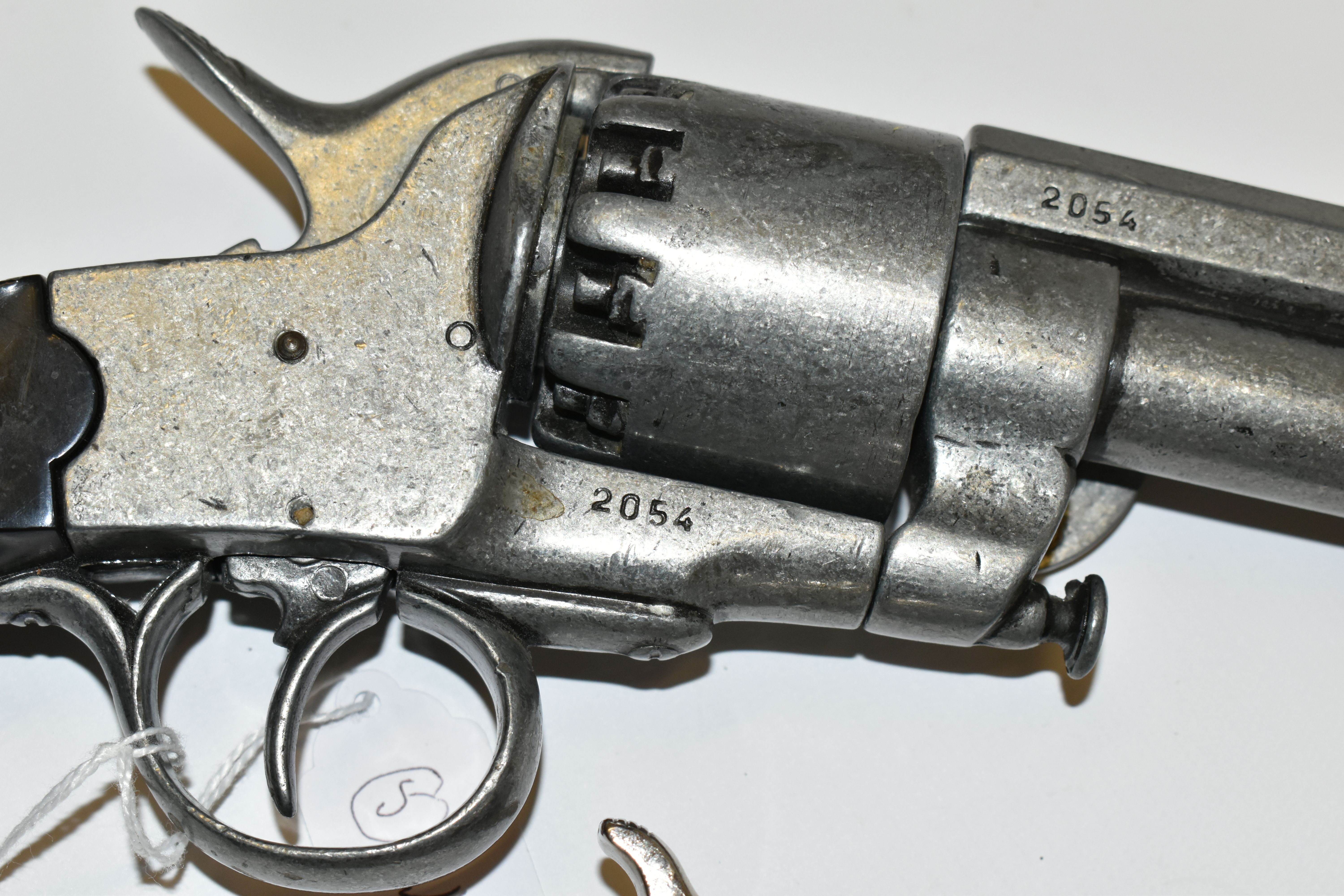 THREE WHITE METAL REPLICA REVOLVERS, designed so they are incapable of conversion to fire live - Image 5 of 11