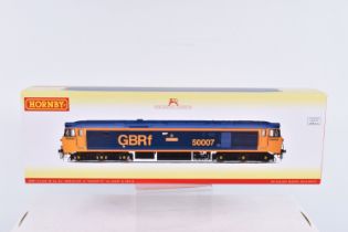 A BOXED OO GAUGE HORNBY MODEL RAILWAY GBRF Class 50, no. 50007 & 50014 'Hercules & Warspite', in