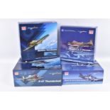 FOUR BOXED HOBBY MASTER AIR POWER SERIES DIECAST MODEL AIRCRAFTS, the first is a 1:48 scale Royal