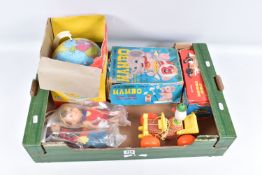 A QUANTITY OF ASSORTED TOYS, to include two Disney plastic poseable figures, 'Pinocchio' and '