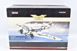 A BOXED LIMITED EDITION CORGI AVIATION ARCHIVE 1:72 SCALE JUNKERS JU52/3M - RJ+NP DIECAST MODEL