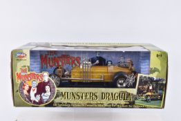 A BOXED ERTL RC2 JOYRIDE DIECAST THE MUNSTERS DRAGULA CAR, No.33266, 1/18 scale model, coffin body