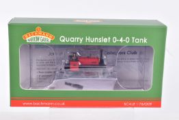 A BOXED OO9 NARROW GAUGE BACHMANN BRANCHLINE MODEL LOCOMOTIVE, Quarry Hunslet 0-4-0 Tank 'Alice'