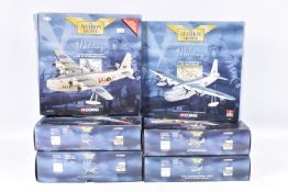 SIX BOXED CORGI AVIATION ARCHIVE 1:144 SCALE DIECAST MODEL MILITARY AIRCRAFTS, the first and