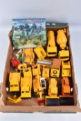 A QUANTITY OF UNBOXED AND ASSORTED BRITAINS AUTOWAY DIECAST AND PLASTIC VEHICLES, to include Iveco