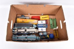 A COLLECTION OF REPAINTED, RESTORED AND MODIFIED DINKY AND CORGI TOY VEHICLES, all have been painted