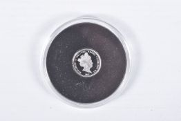 A CASED QUARTER SOVEREIGN COIN, dated 2017, within a plastic protective case