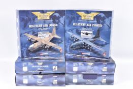SIX BOXED CORGI AVIATION ARCHIVE 1:144 SCALE DIECAST MODEL MILITARY AIRCRAFTS, to include three
