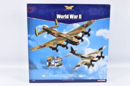 A BOXED LIMITED EDITION CORGI AVIATION ARCHIVE WORLD WAR II EUROPE AND AFRICA TWO PLANE SET 1:72