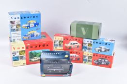 EIGHT BOXED VANGUARDS DIECAST MODEL VEHICLES, the first is a limited edition Corgi Vanguards
