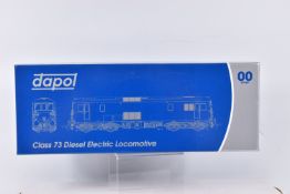A BOXED OO GAUGE DAPOL CLASS 73 DIESEL ELECTRIC LOCOMOTIVE, no. E6001, Livery BR Green, Club Special