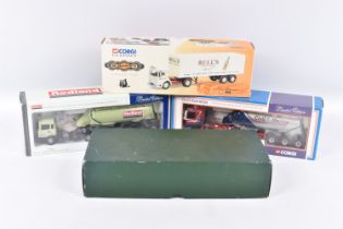 FOUR BOXED CORGI CLASSICS MODERN LORRY/TRUCK MODELS, all 1/50 scale limited edition models,