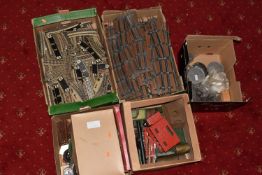 A LARGE QUANTITY OF ASSORTED THREE RAIL TRACK ETC, mixture of Marklin HO gauge and unmarked O