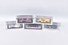 FIVE BOXED SPARK MODEL MINIMAX VEHICLES, the first us a Lola T70 Mk3 no2 6TH BOAC 500 1968, Jo