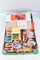 A QUANTITY OF ASSORTED EMPTY DIECAST AND PLASTIC TOY VEHICLE BOXES, Tri-ang, Dinky, Corgi, NZG,