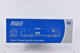 A BOXED OO GAUGE DAPOL DIESEL ELECTRIC LOCOMOTIVE, Class 73, no. E6039, in Early Blue with Double