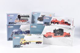 SIX BOXED CORGI AND CORGI CLASSICS HEAVY HAULAGE DIECAST MODEL VEHICLES, the first is a Pickfords