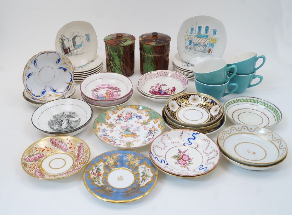 A quantity of British porcelain plates and saucers, 19th / 20th centuries, various factories